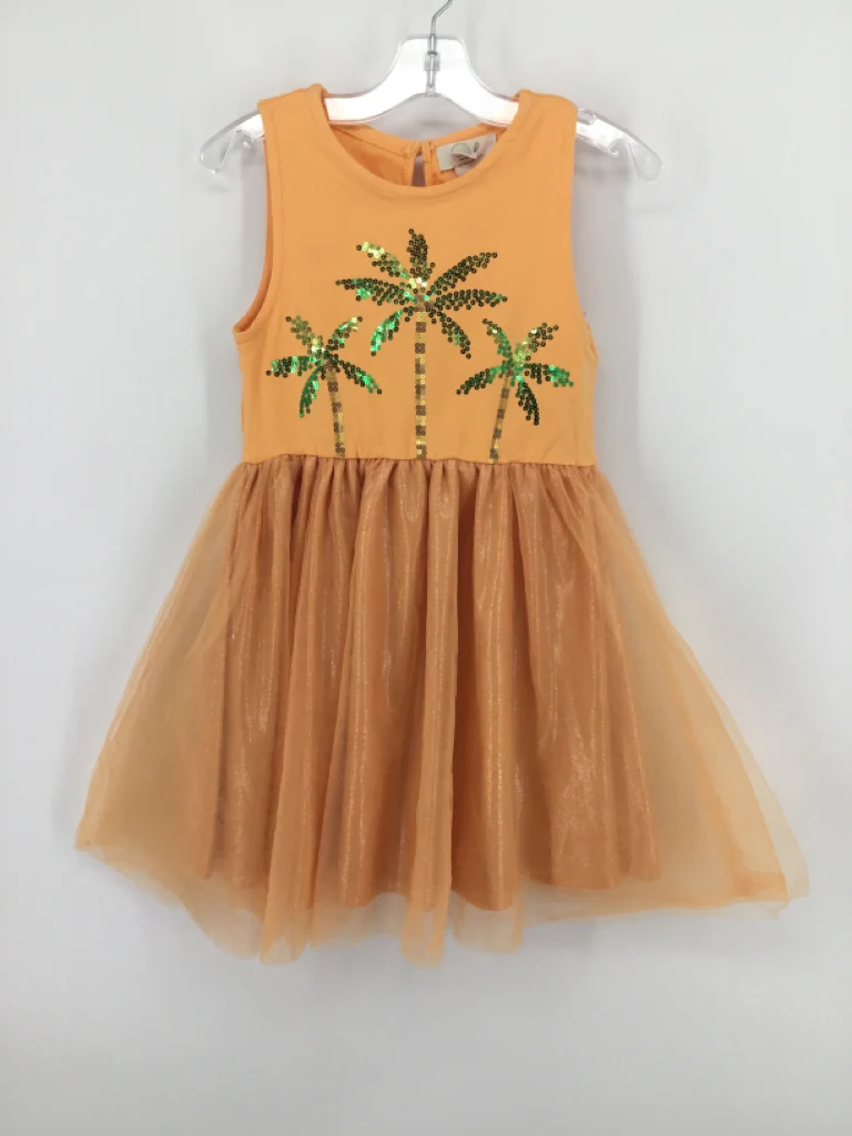 peek Child Size 8 Orange Dress - girls