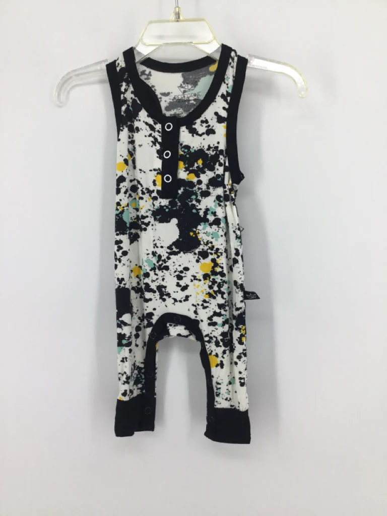 Peregrine Child Size 0-3 Months Black Print Outfit - boys
