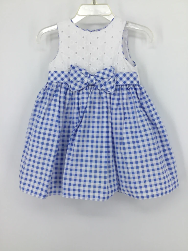 Pippa & Julie Child Size 12 Months Blue Dress - girls