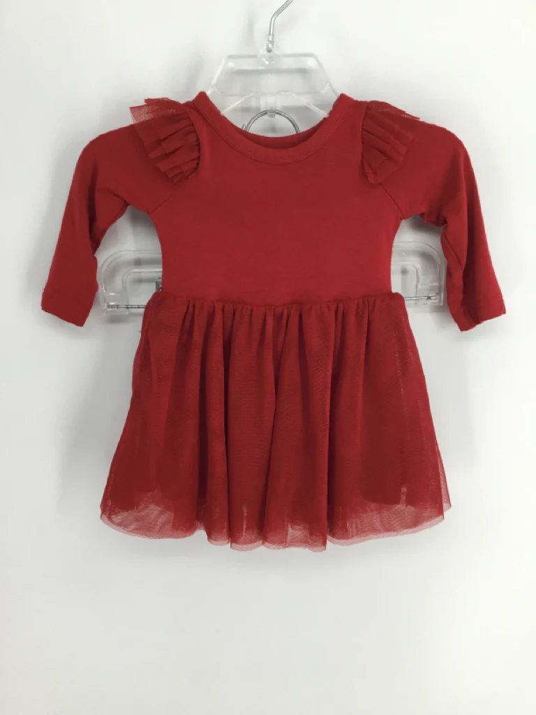 Play by Little Sleepies Child Size 0-3 Months Red Dress - girls