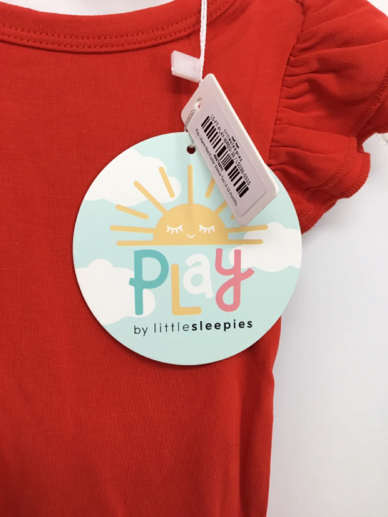 Play by Little Sleepies Child Size 6-12 Months Red Shirt - girls - Image 2