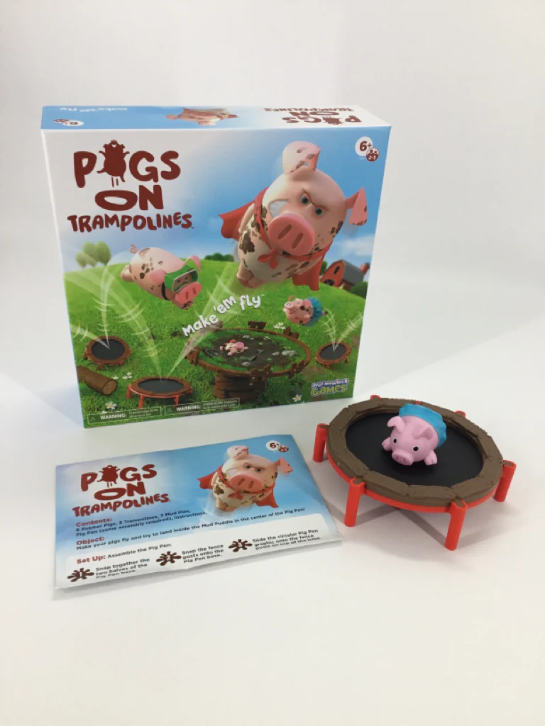 Play Monster Pigs On Trampolines Game