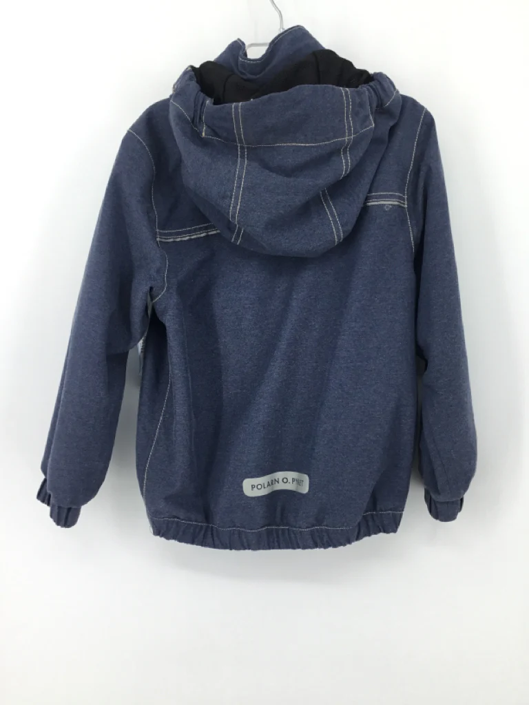 Polarn O. Pyret Child Size 5 Blue Solid Raincoat - boys - Image 2