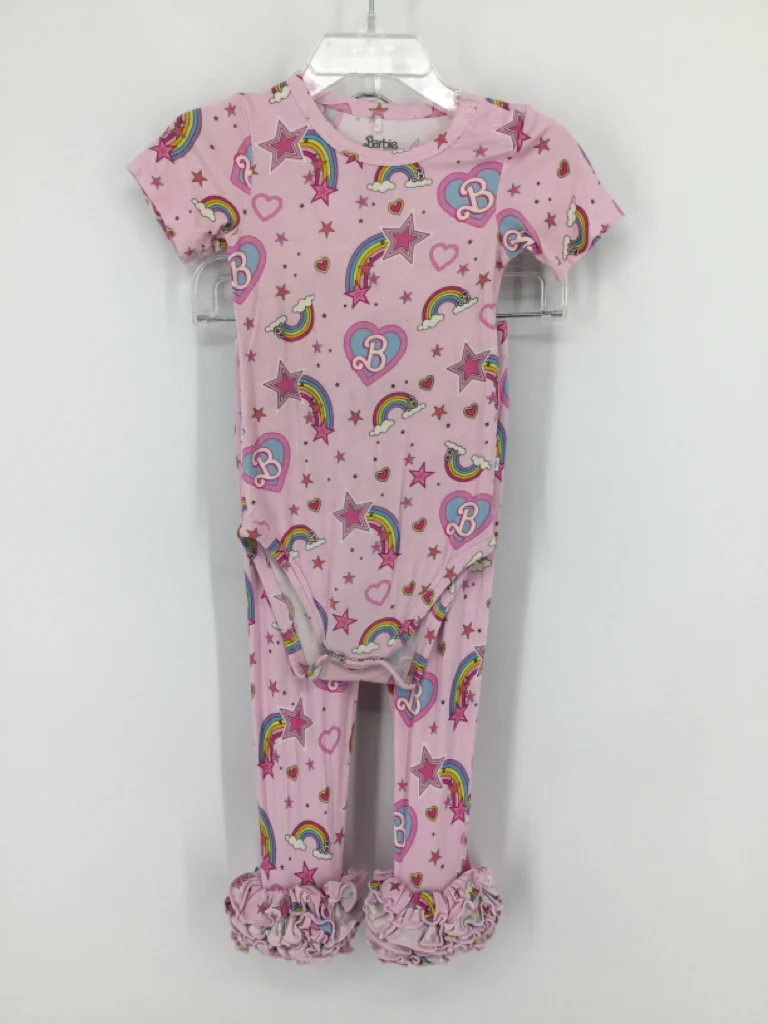 Posh Peanut + Barbie Child Size 12-18 Months Pink Outfit - girls