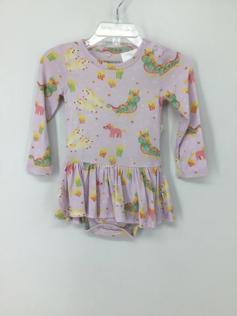 Posh Peanut Child Size 6-12 Months Pink Christmas Outfit