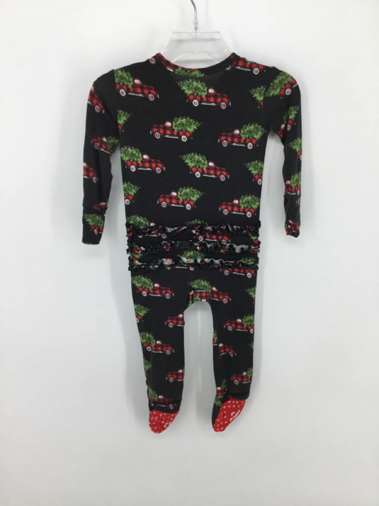 Posh Peanut Child Size 6-9 Months Black Christmas Sleeper - Image 2