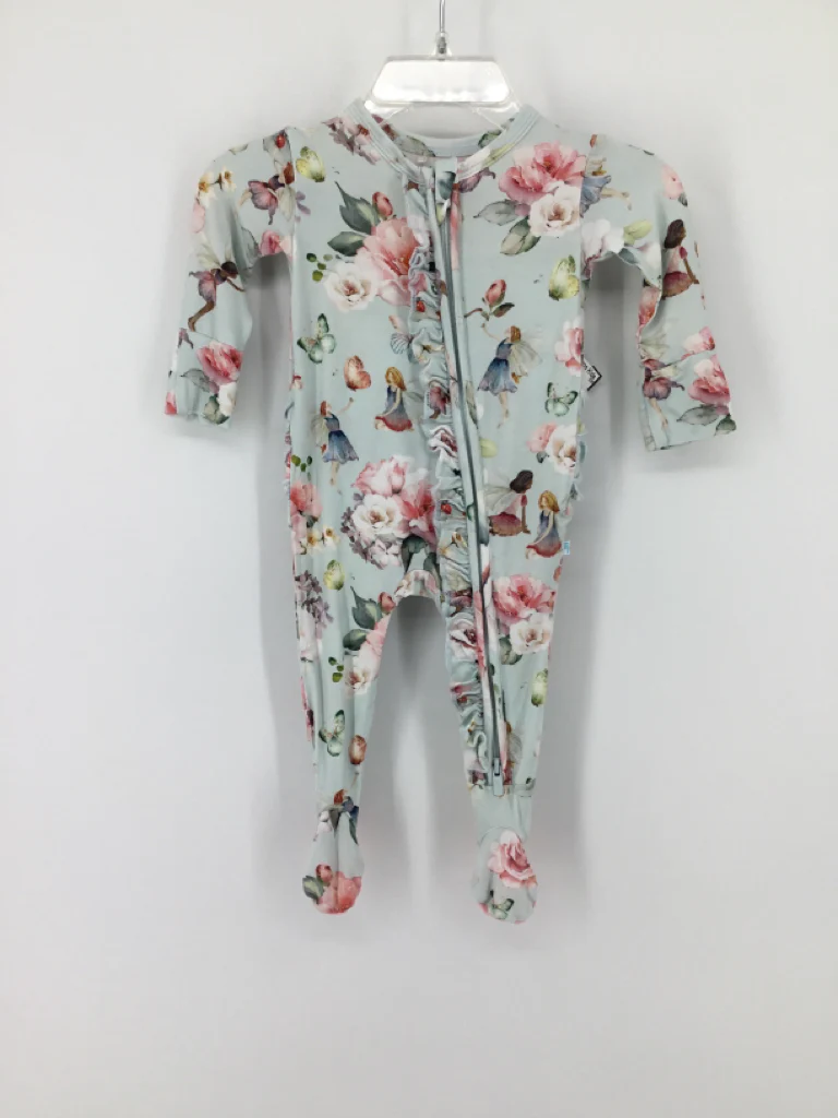 Posh Peanut Child Size Newborn Blue Sleepers