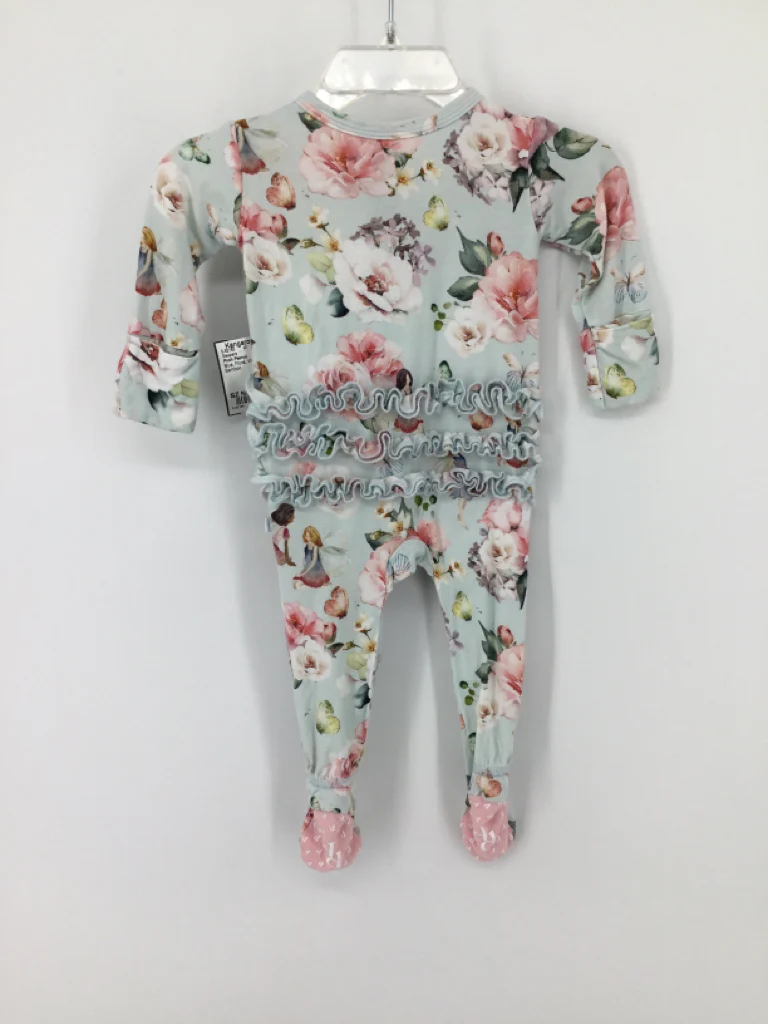 Posh Peanut Child Size Newborn Blue Sleepers - Image 2