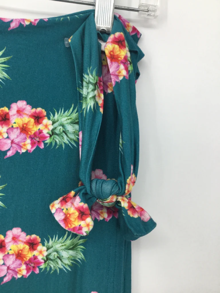 Posh Peanut Teal Floral Blanket & Headband Set - Image 2
