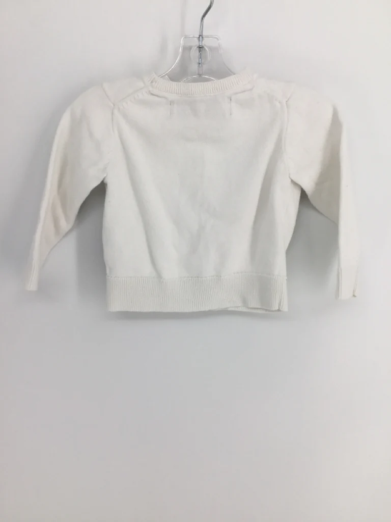 primary Child Size 6-12 Months White Sweater - girls - Image 2
