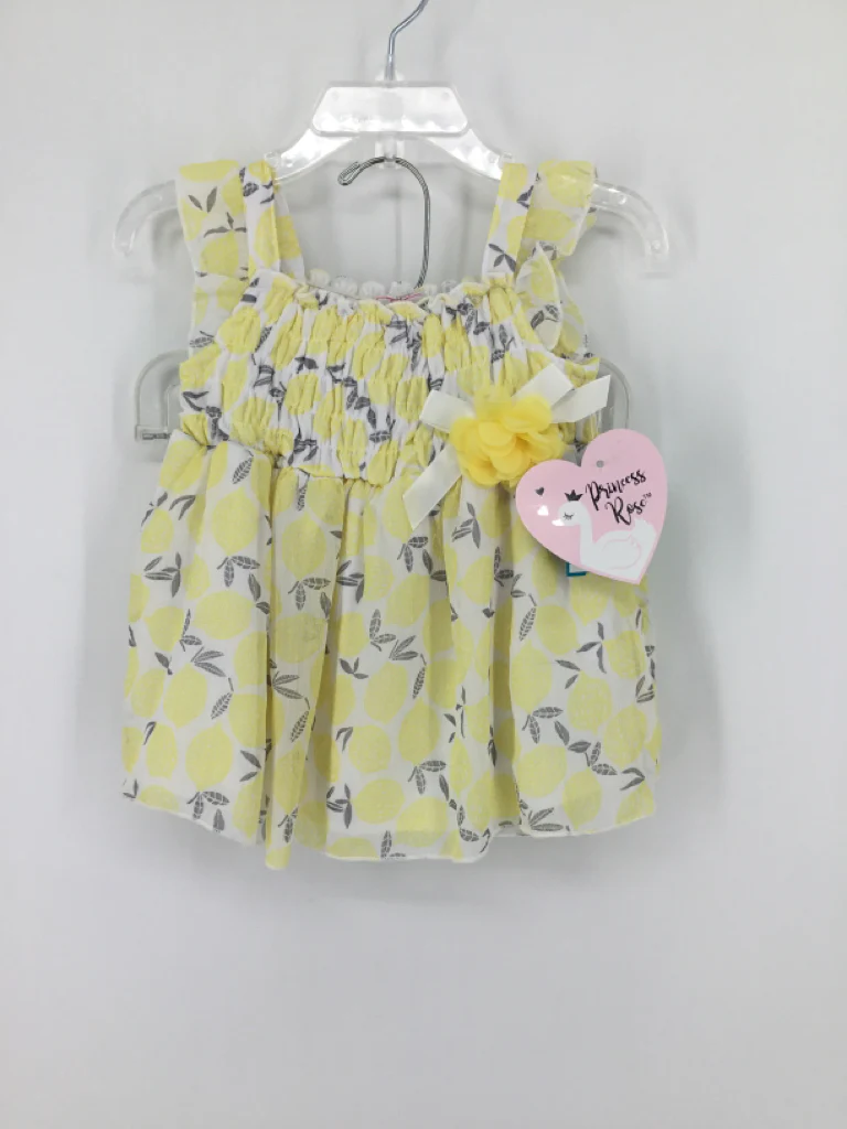 Princess Rose Child Size 12 Months Yellow Dress - girls