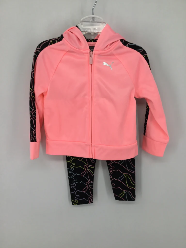 Puma Child Size 18 Months Pink Outfit - girls