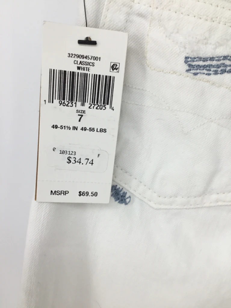 Ralph Lauren Child Size 7 White Solid Shorts - boys - Image 2