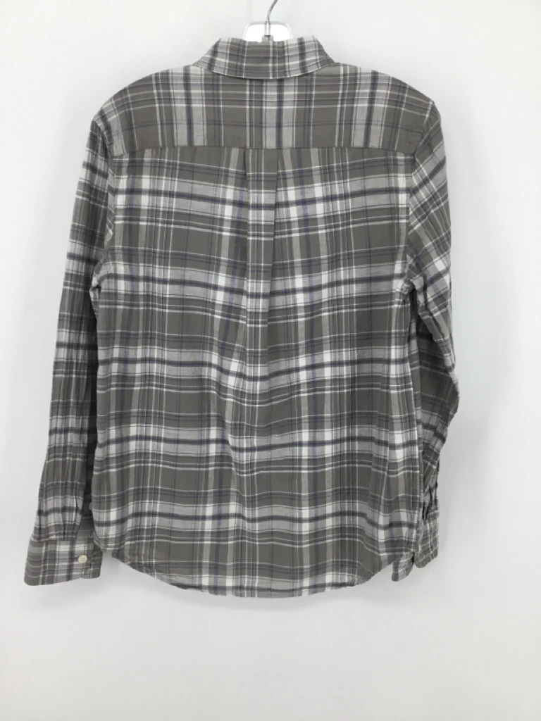 Ralph Lauren Child Size 10 Gray Plaid Shirt - boys - Image 2