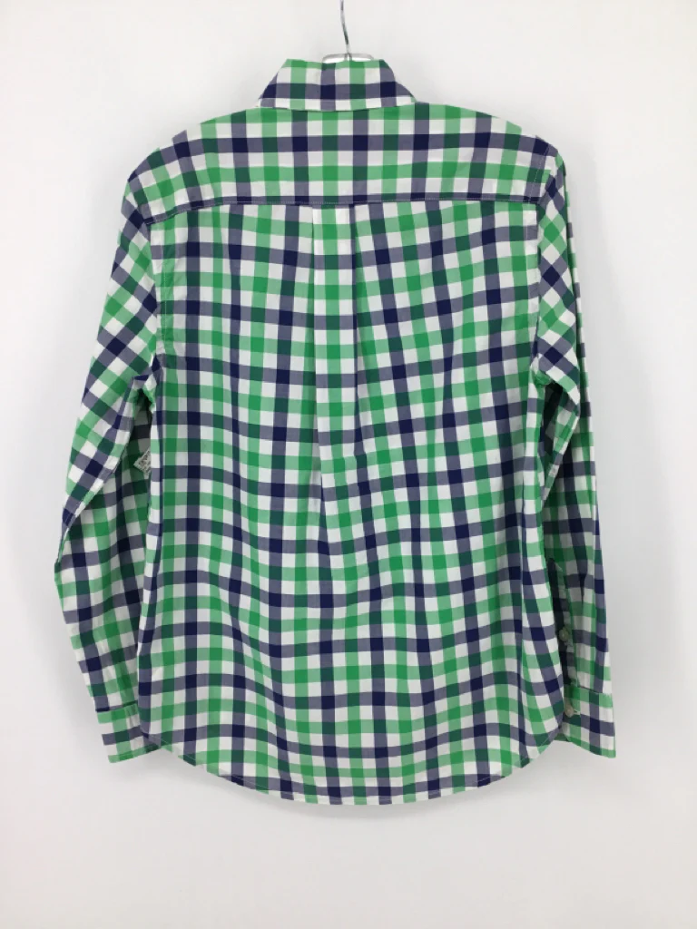 Ralph Lauren Child Size 10 Green Gingham Shirt - boys - Image 2
