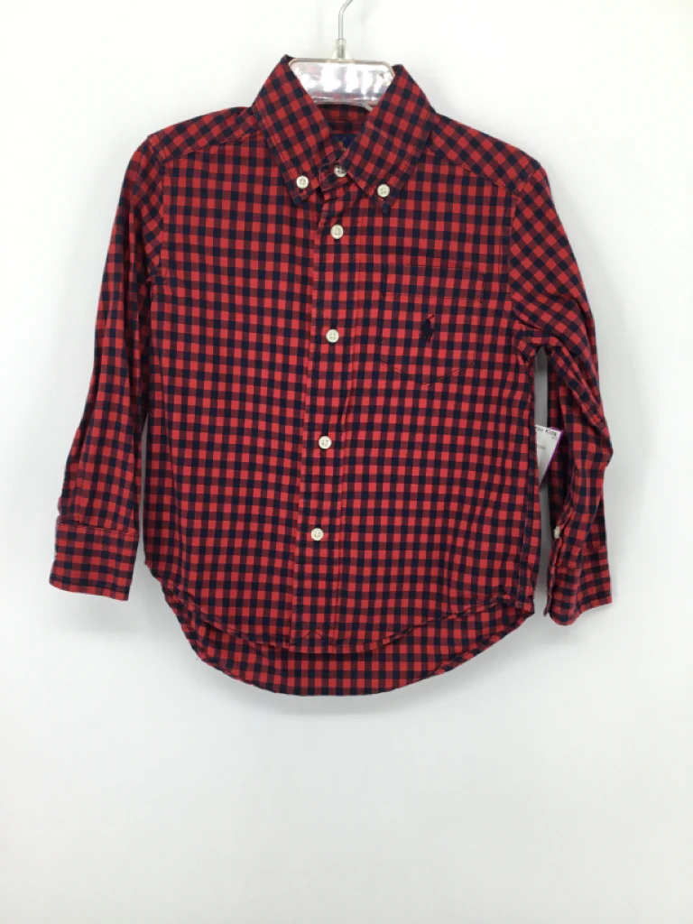 Ralph Lauren Child Size 2 Red Gingham Shirt - boys