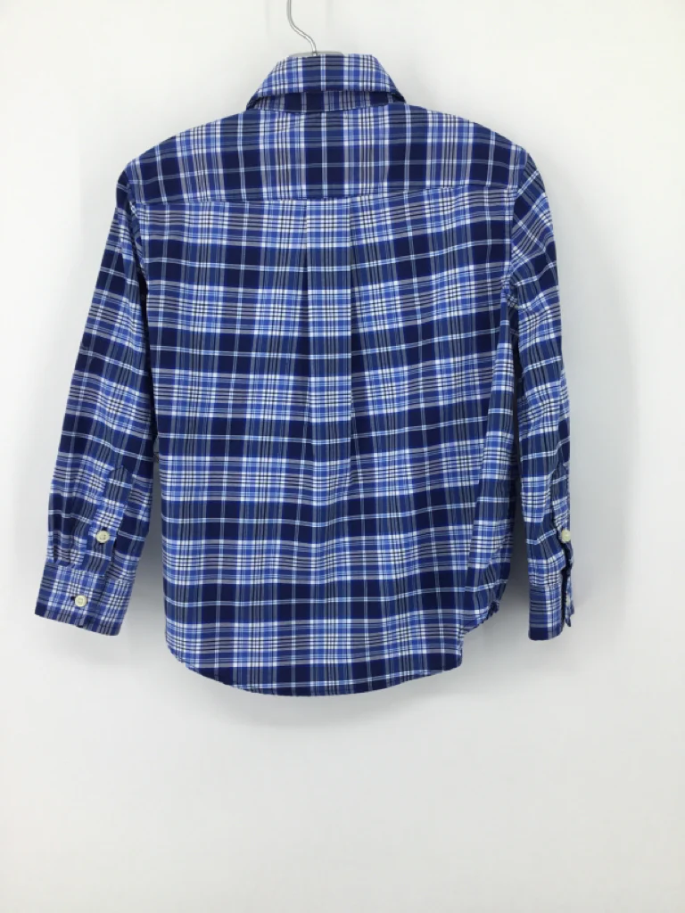 Ralph Lauren Child Size 3 Blue Plaid Shirt - boys - Image 2