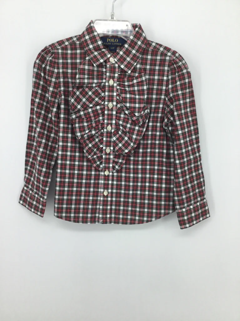 Ralph Lauren Child Size 3 Red Shirt - girls