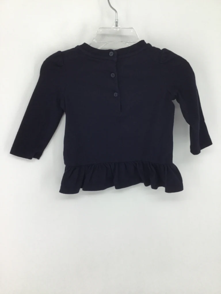 Ralph Lauren Child Size 6 Months Navy Shirt - girls - Image 2