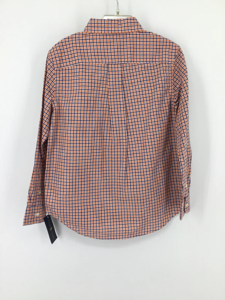 Ralph Lauren Child Size 6 Orange Plaid Shirt - boys - Image 3