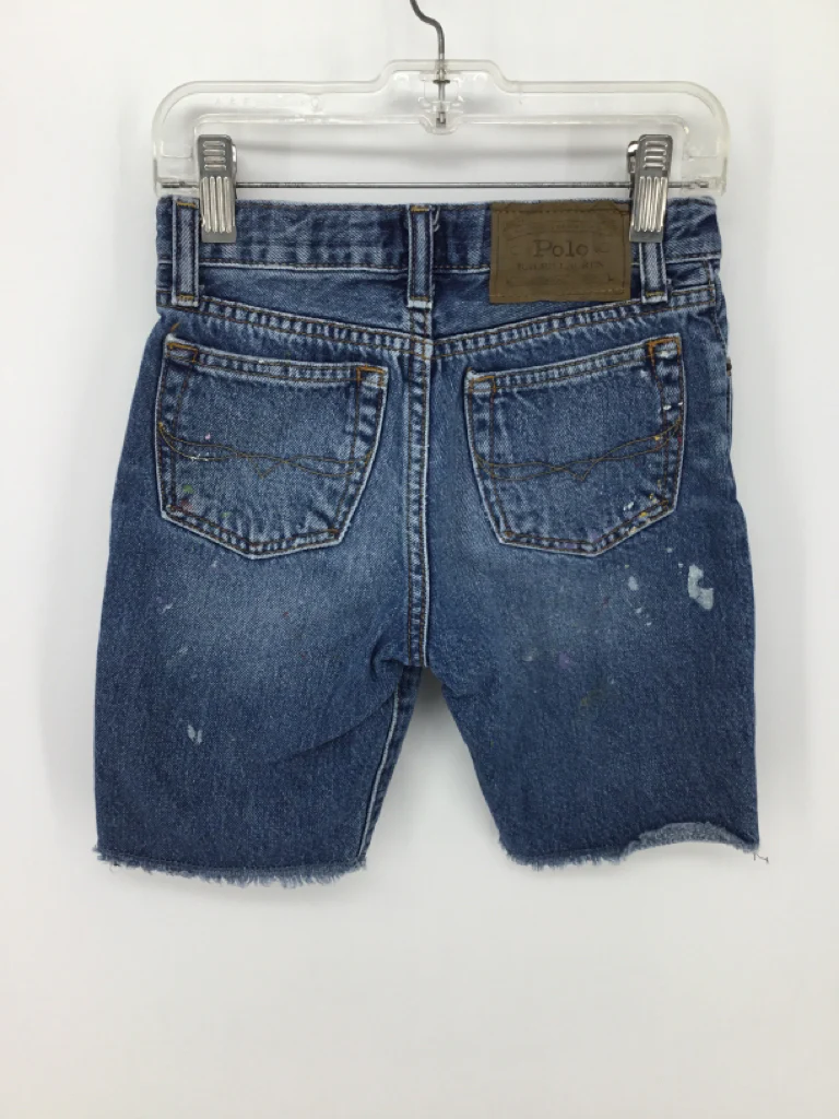 Ralph Lauren Child Size 7 Blue Solid Shorts - boys - Image 2