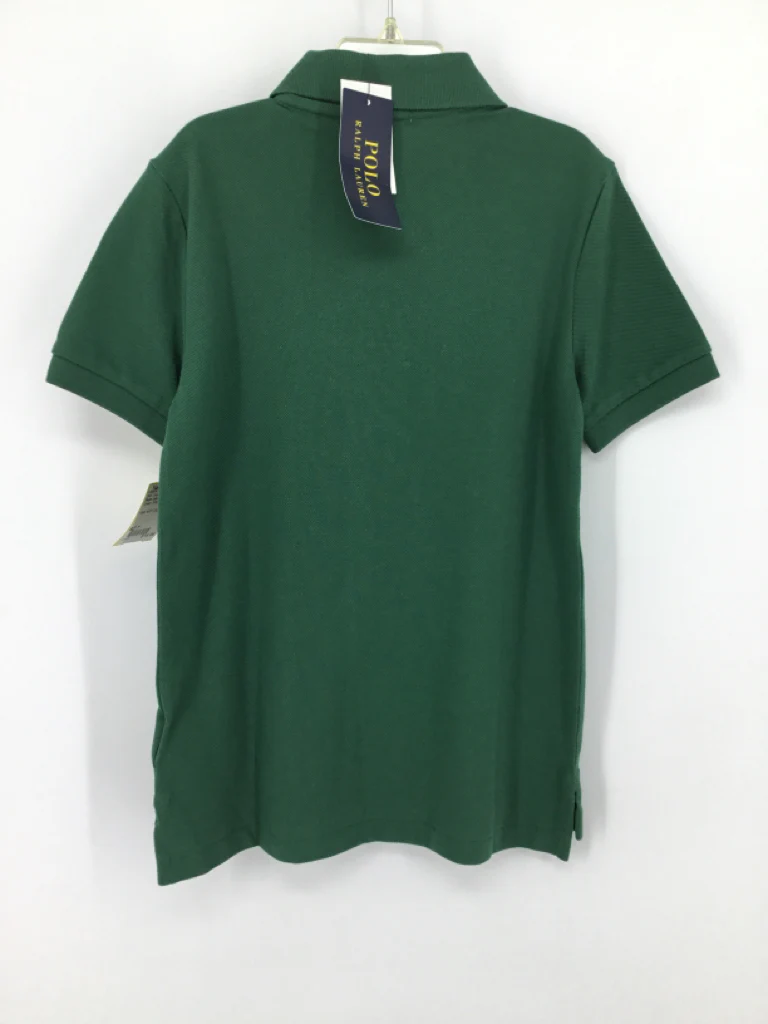 Ralph Lauren Child Size 7 Green Solid Shirt - boys - Image 3