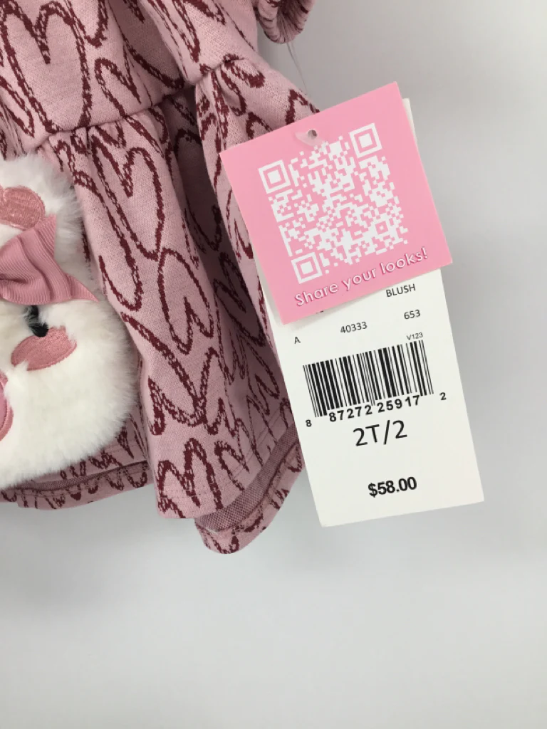 Rare Editions Child Size 2 Pink Valentine's Day Dress - Image 2