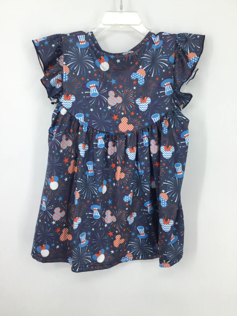Raylee Roo Child Size 5 Black Stars & Stripes Shirt - Image 2