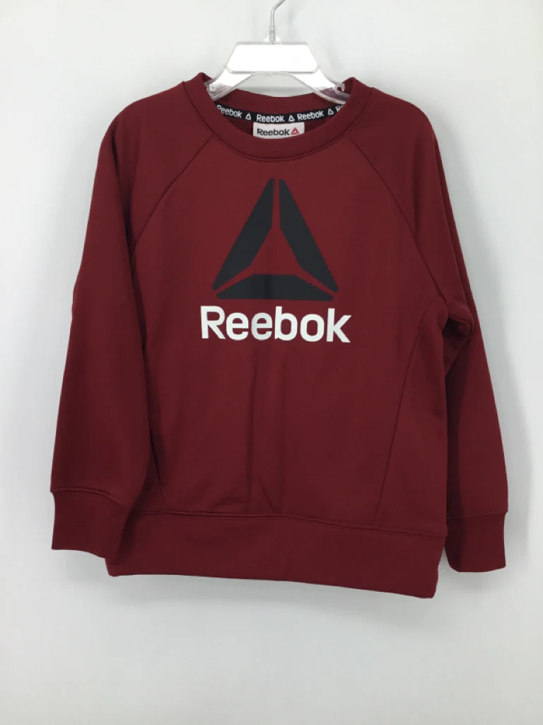 Reebok Child Size 4 Burgundy screen printed Sweatshirt - boys