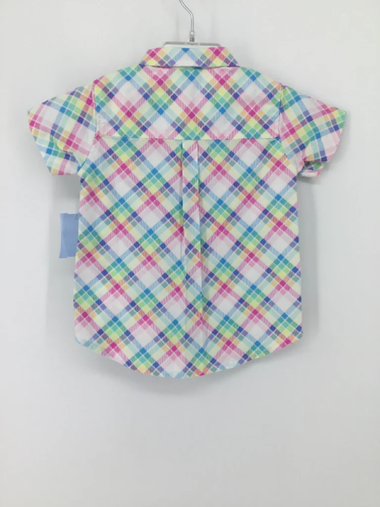 Ricrac & Ruffles Child Size 18 Months Multi-Color Plaid Shirt - boys - Image 2