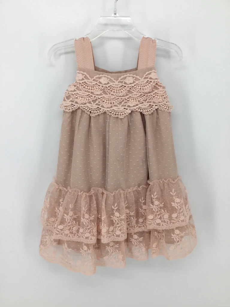 Ring Around the Rosie Child Size 12 Months Pink Dress - girls