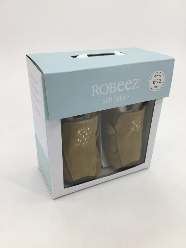Robeez Child Size 3 Toddler Tan Baby/Walker Shoes