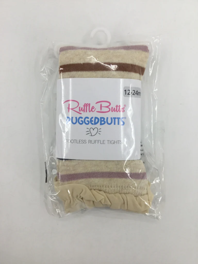 Ruffle Butts Child Size 12-24 Months Brown Tights - girls