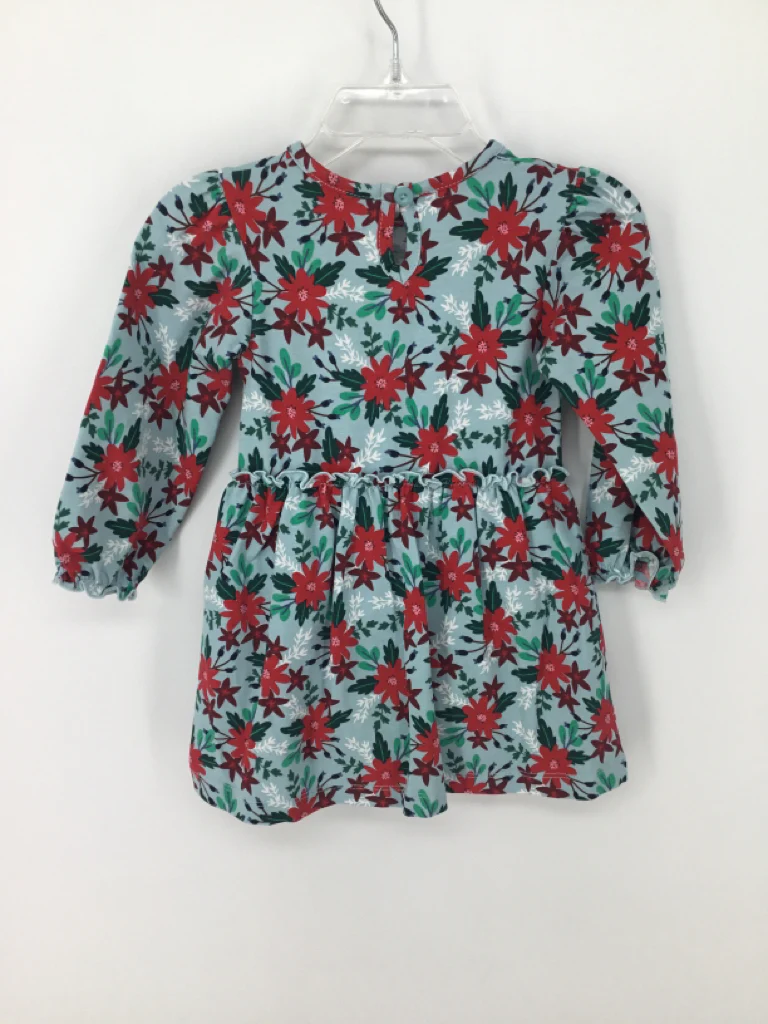 Ruffle Butts Child Size 18-24 Months Blue Christmas Dress - Image 2