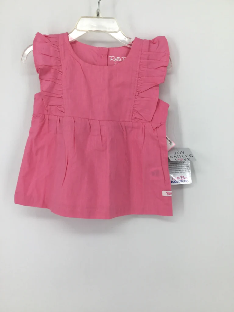 Ruffle Butts Child Size 2 Pink Shirt - girls