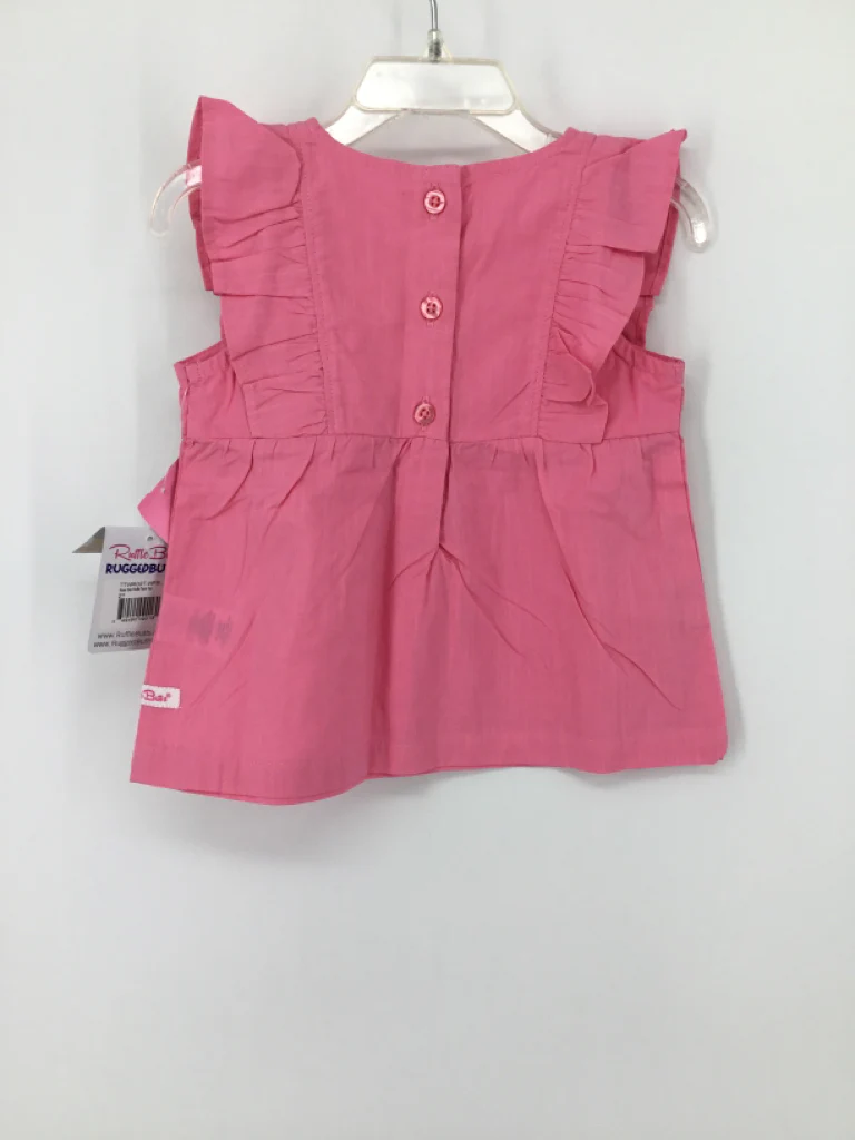 Ruffle Butts Child Size 2 Pink Shirt - girls - Image 3