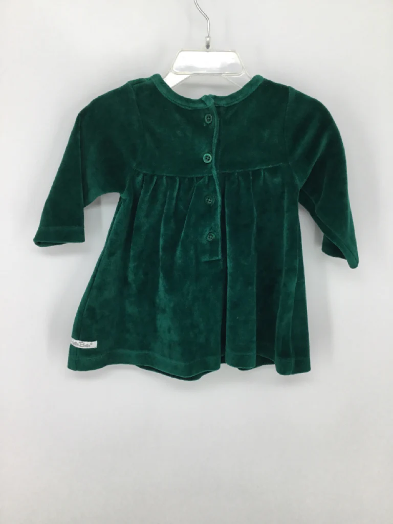 Ruffle Butts Child Size 6-12 Months Green Dress - girls - Image 2