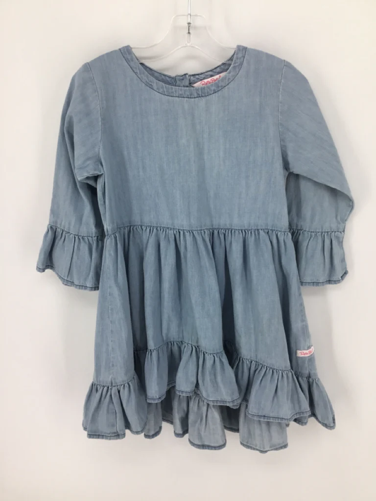 Ruffle Butts Child Size 8 Blue Dress - girls