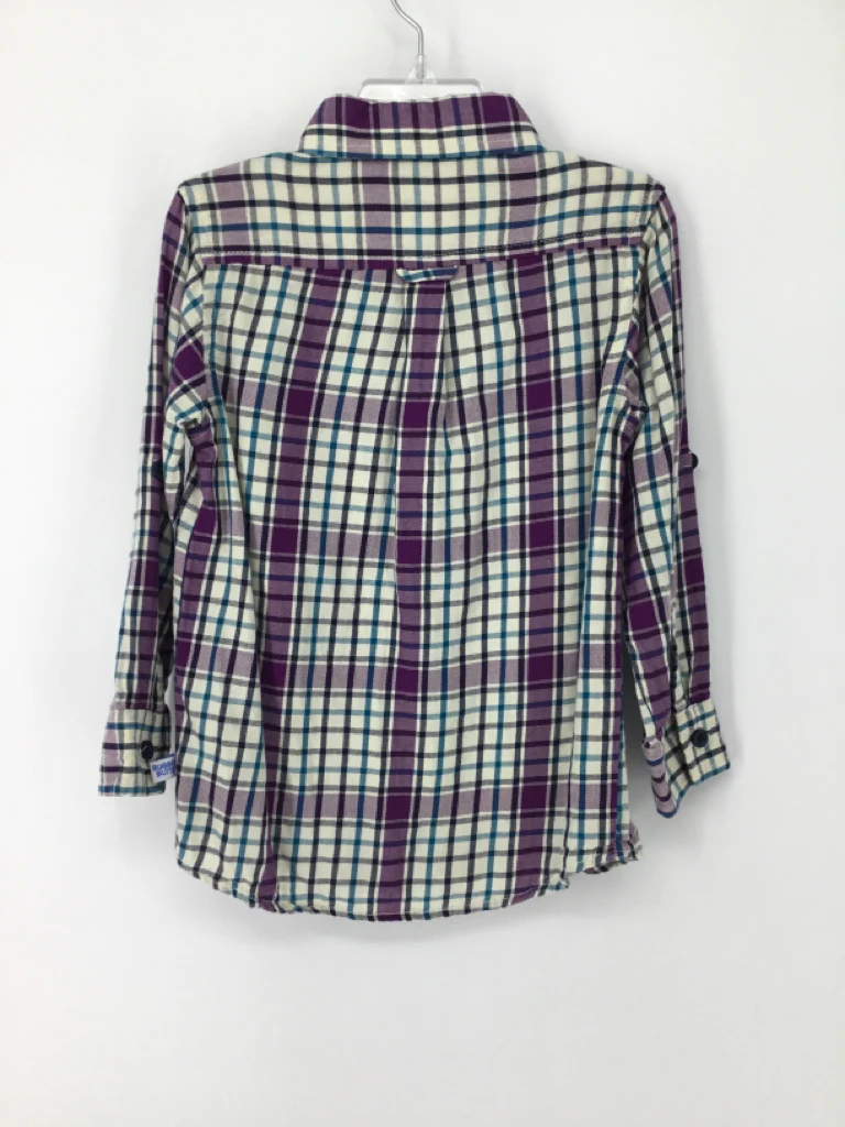 Rugged Butts Child Size 4 Purple Plaid Shirt - boys - Image 2