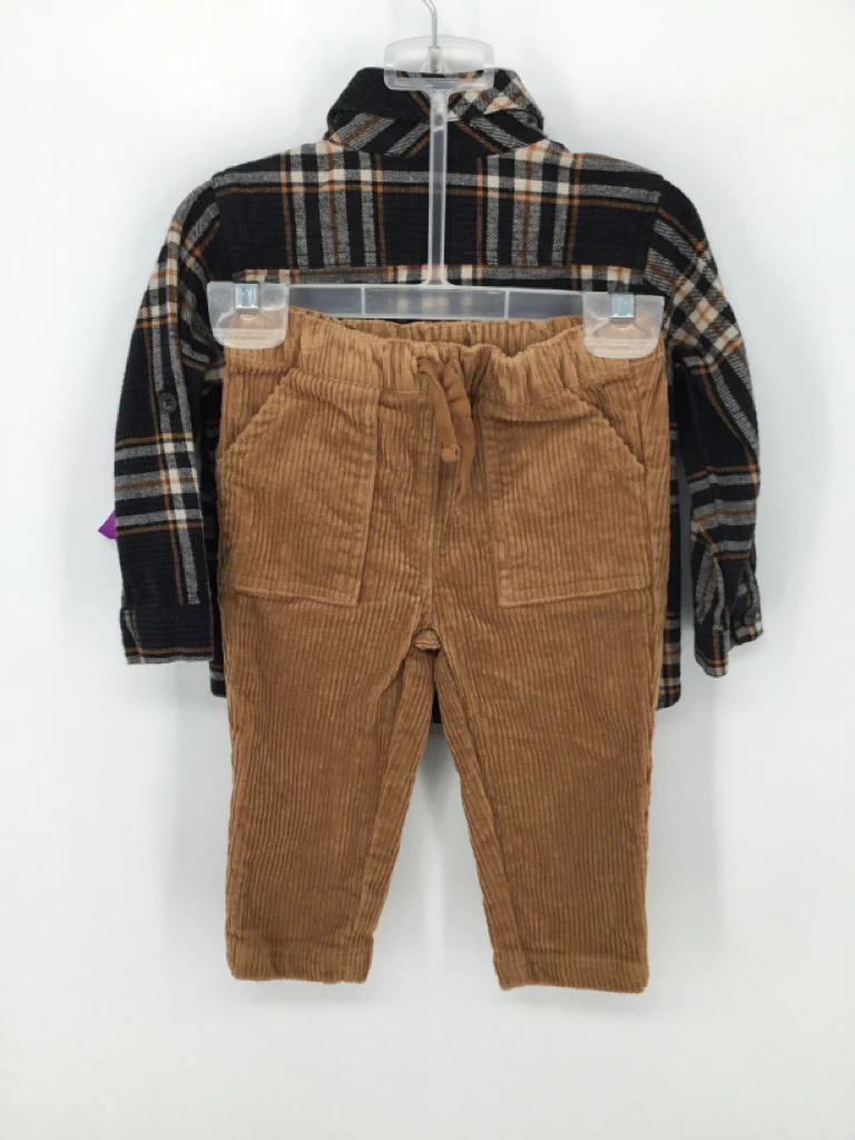 Scene & Heard Child Size 18 Months Black Plaid Outfit - boys - Image 2