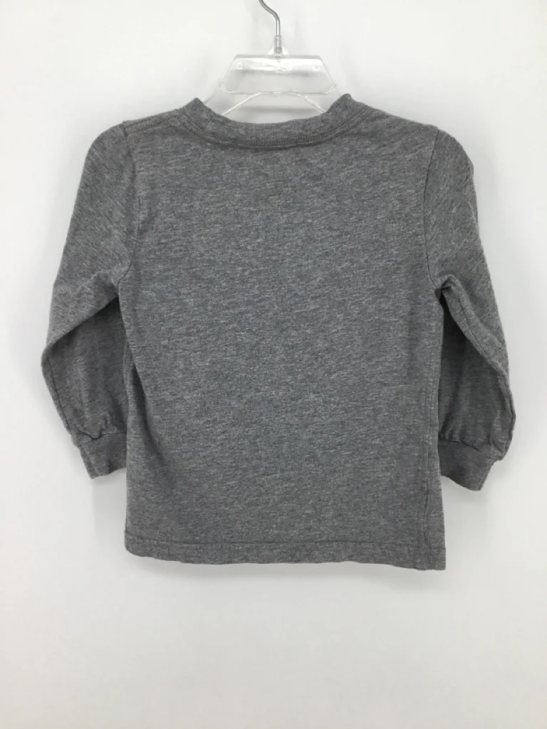 Simple Joys made by Carters Child Size 2 Gray Christmas T-Shirtr - Image 2