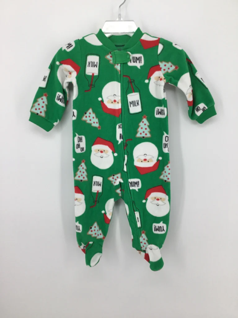 Simple Joys made by Carters Child Size 3-6 Months Green Christmas Sleeper