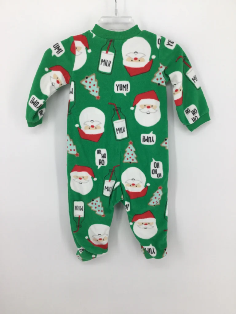 Simple Joys made by Carters Child Size 3-6 Months Green Christmas Sleeper - Image 2
