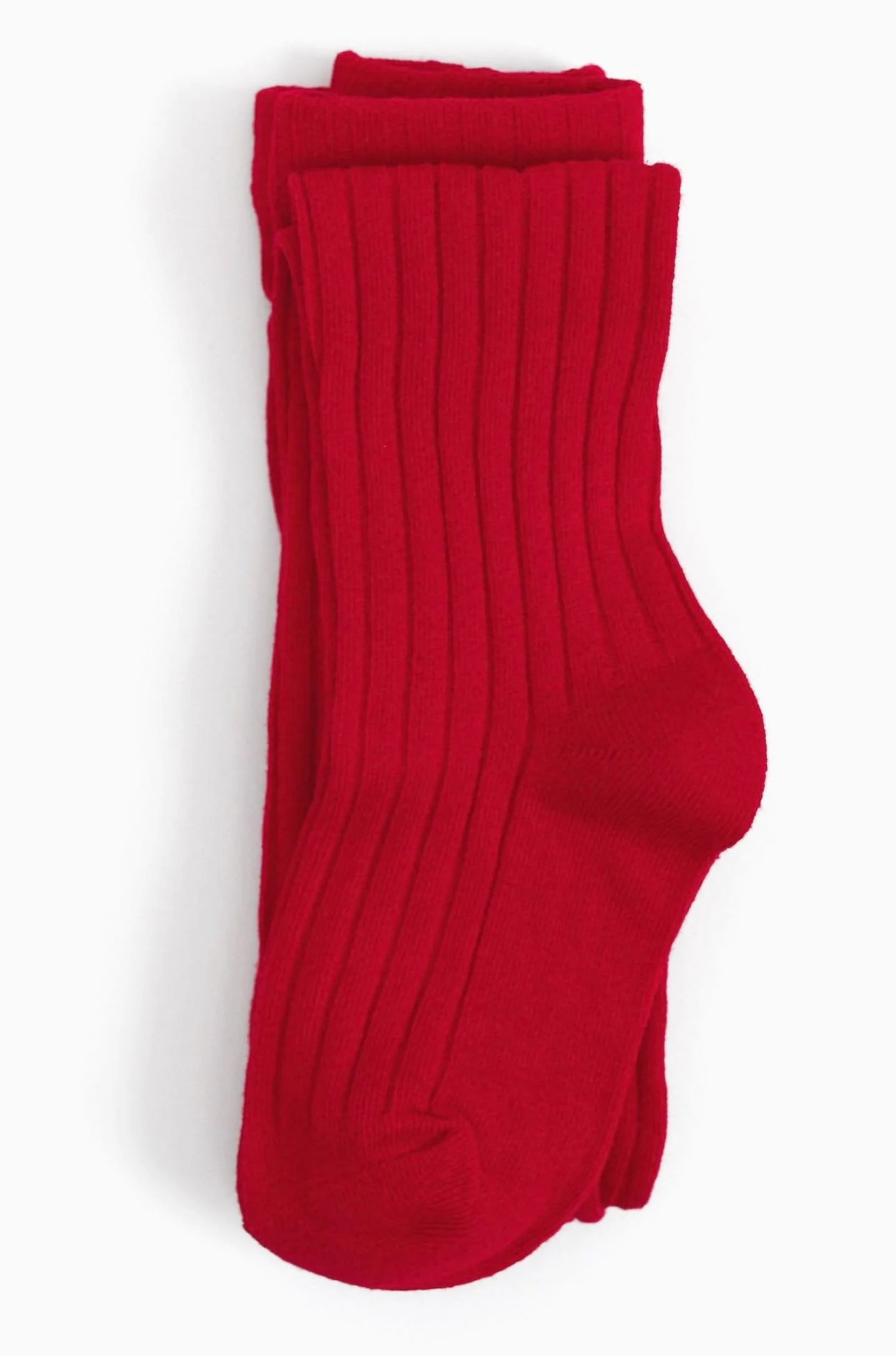 The Little Stocking Co - Knit Tights - Apple Red - Image 2