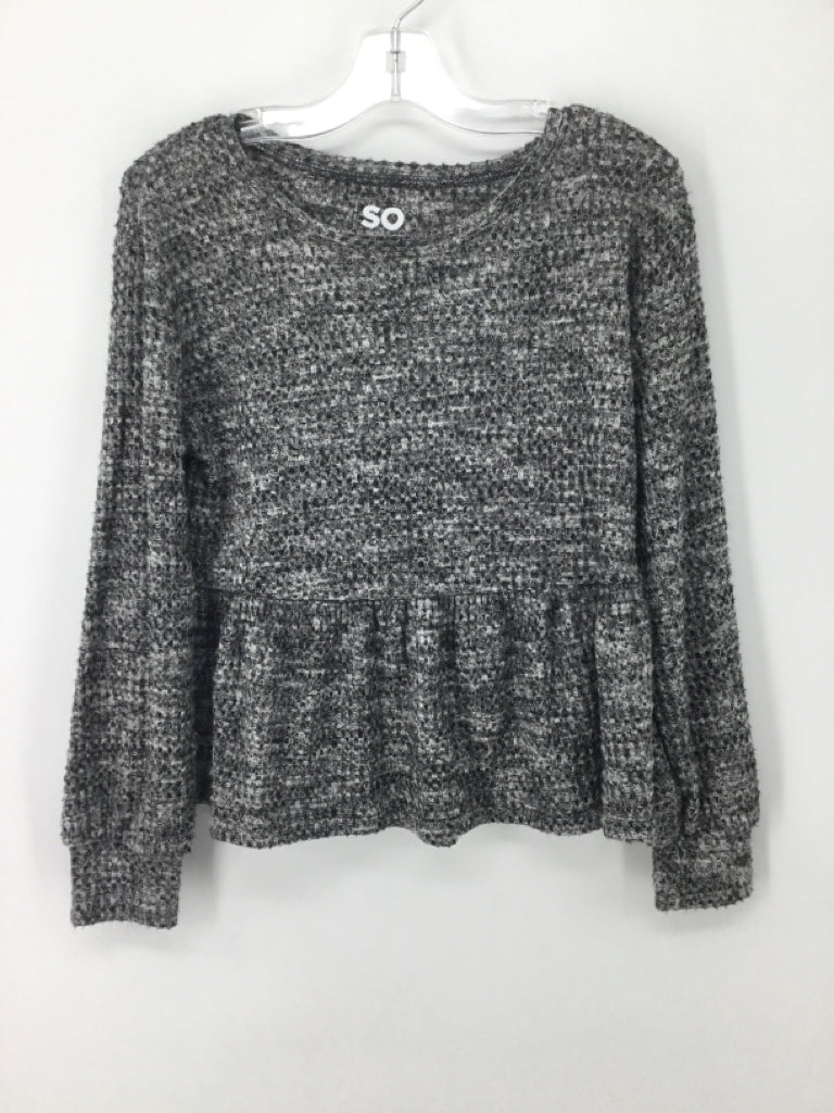 So Child Size 8 Black Shirt - girls