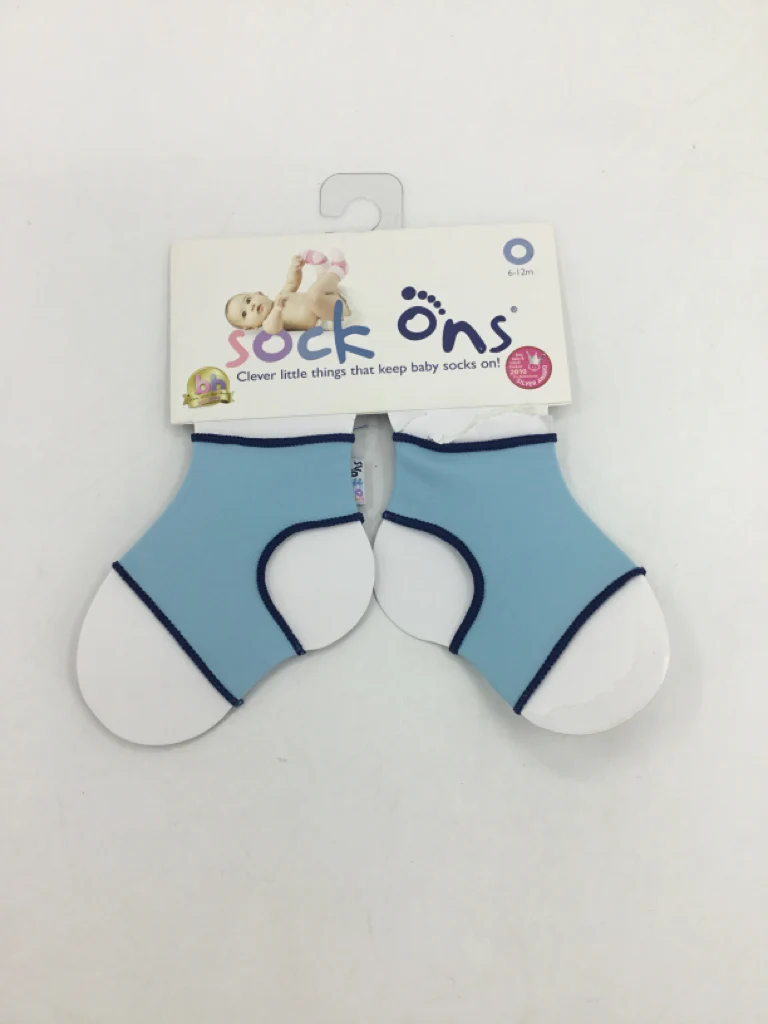 sock ons Child Size 6-12 Months Blue Solid Socks - boys