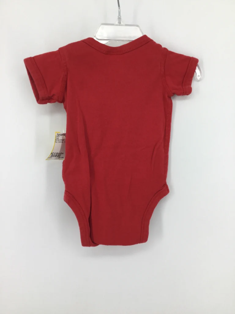 Soft As A Grape Child Size 6 Months Red Onesie - Image 2