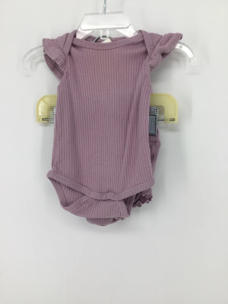 Spearmint Love Child Size 0-3 Months Purple Outfit - girls