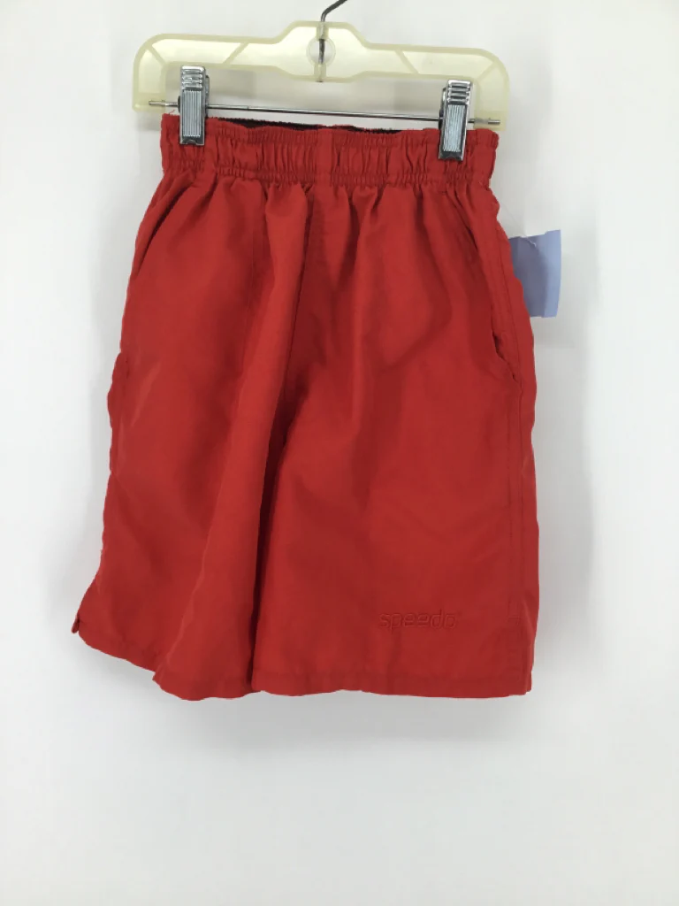 Speedo Child Size 5 Red Solid Swimwear - boys