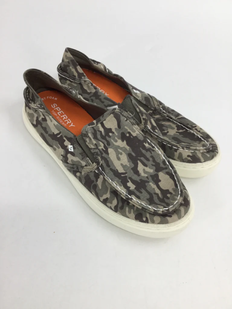 Sperry Child Size 4 Youth Gray Sneakers